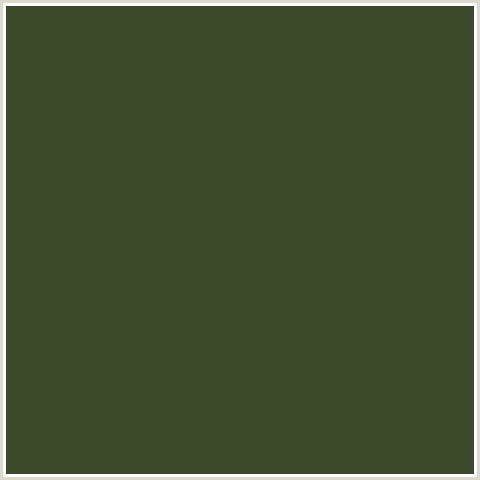 3E482A Hex Color Image (GREEN YELLOW, WOODLAND)