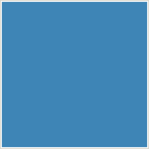 3E85B6 Hex Color Image (BLUE, BOSTON BLUE)