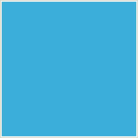 3EAFD8 Hex Color Image (LIGHT BLUE, SCOOTER)