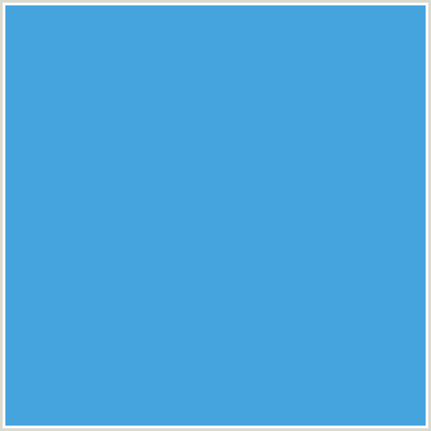 45A4DE Hex Color Image (BLUE, PICTON BLUE)