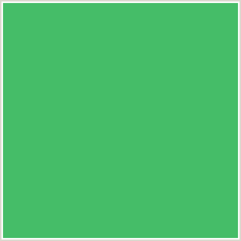 45BD68 Hex Color Image (CHATEAU GREEN, GREEN)
