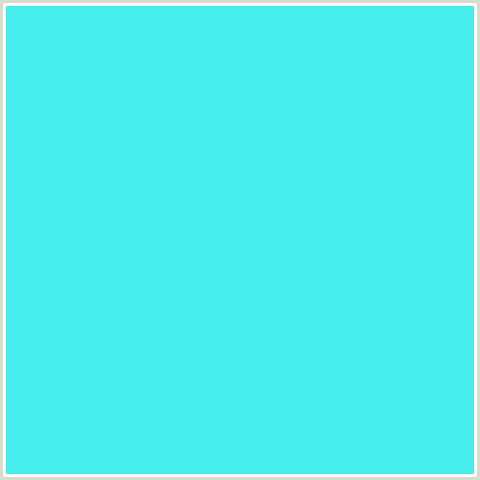 45EEED Hex Color Image (LIGHT BLUE, TURQUOISE BLUE)