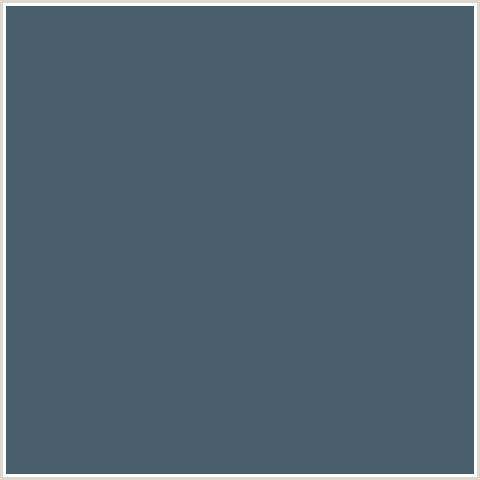 485E6D Hex Color Image (BLUE, BLUE BAYOUX)