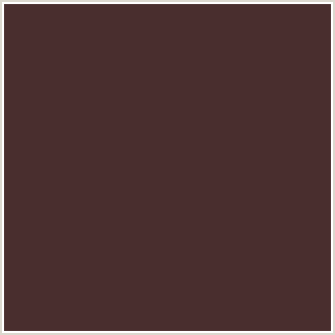 492E2E Hex Color Image (RED, WOODY BROWN)