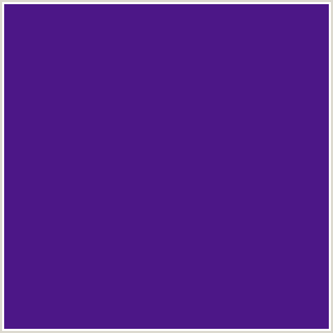 4C1787 Hex Color Image (BLUE VIOLET, PERSIAN INDIGO)