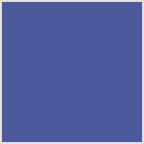 4C5A9D Hex Color Image (BLUE, KASHMIR BLUE)