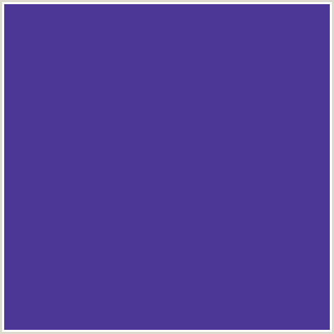 4D3796 Hex Color Image (BLUE VIOLET, GIGAS)