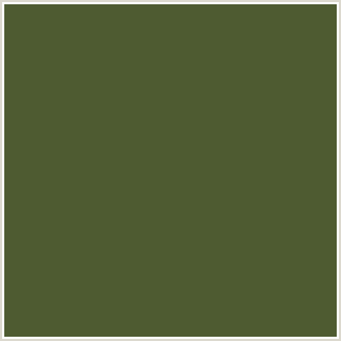 4E5B31 Hex Color Image (GREEN YELLOW, WOODLAND)