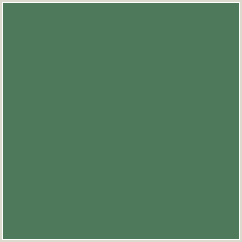 4E7A5B Hex Color Image (COMO, GREEN)