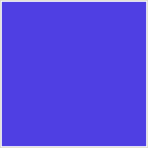 4F3FE3 Hex Color Image (BLUE, ROYAL BLUE)