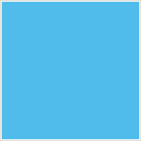 4FBCEB Hex Color Image (LIGHT BLUE, PICTON BLUE)