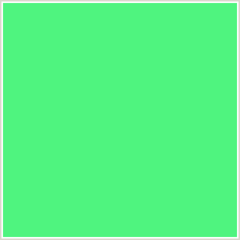 4FF47F Hex Color Image (GREEN)