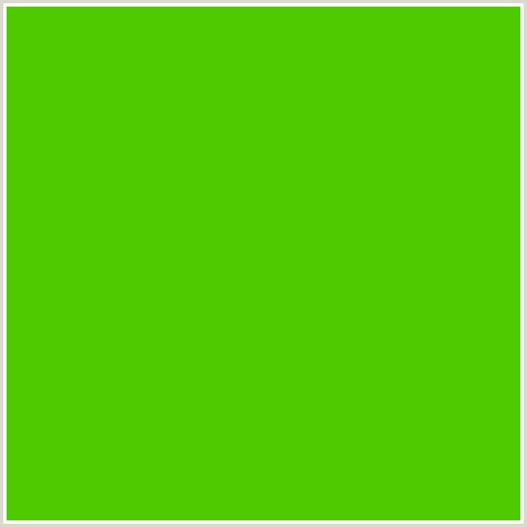 50CA00 Hex Color Image (GREEN, LIMEADE)