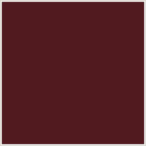 511A1E Hex Color Image (COCOA BEAN, RED)