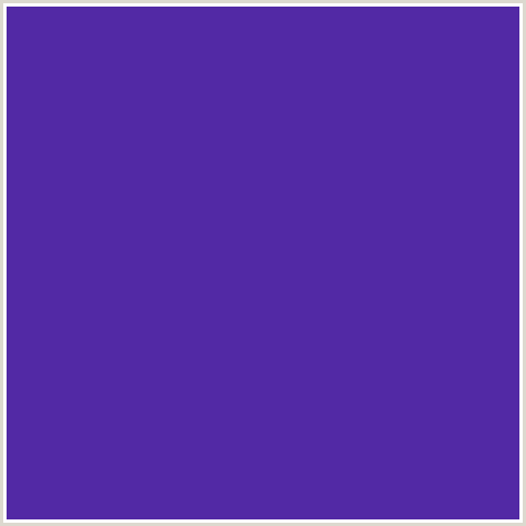 5229A5 Hex Color Image (BLUE VIOLET, DAISY BUSH)