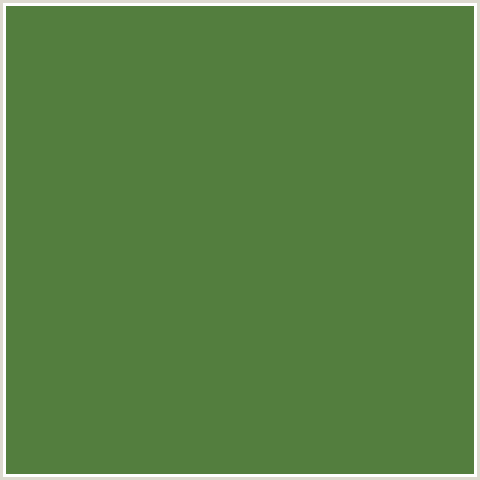 537E3E Hex Color Image (FERN GREEN, GREEN)