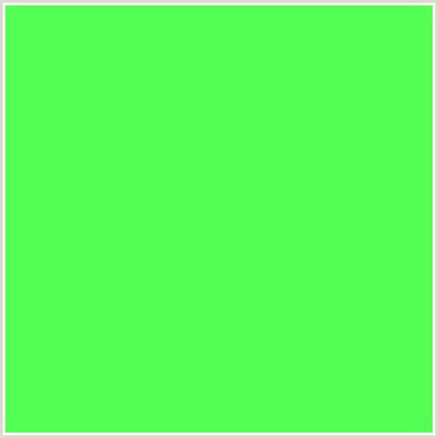 53FF53 Hex Color Image (GREEN)