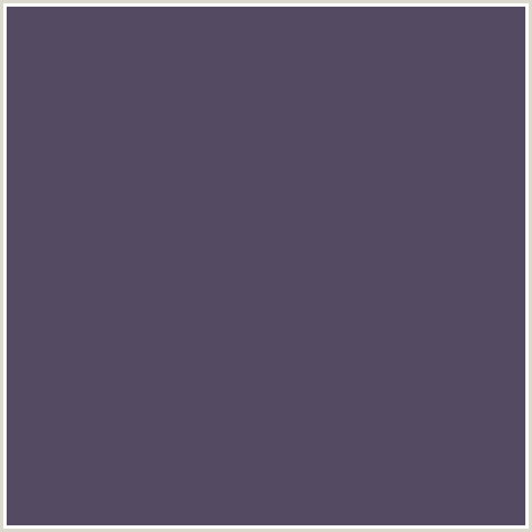 544B63 Hex Color Image (BLUE VIOLET, MULLED WINE)