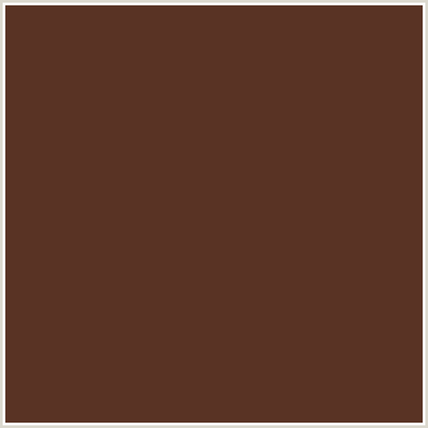 593324 Hex Color Image (IRISH COFFEE, RED ORANGE)