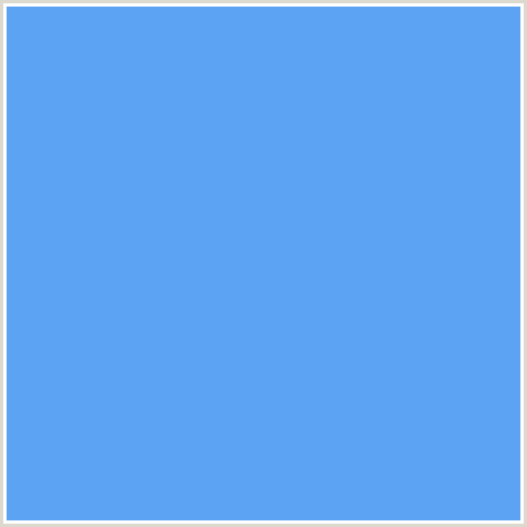 5CA3F4 Hex Color Image (BLUE, CORNFLOWER BLUE)