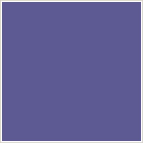 5D5991 Hex Color Image ()