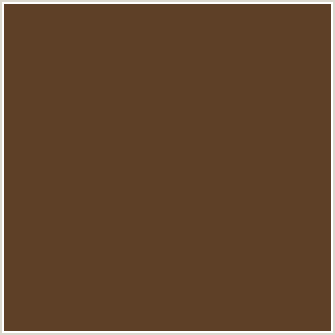 5E4027 Hex Color Image (IRISH COFFEE, ORANGE RED)