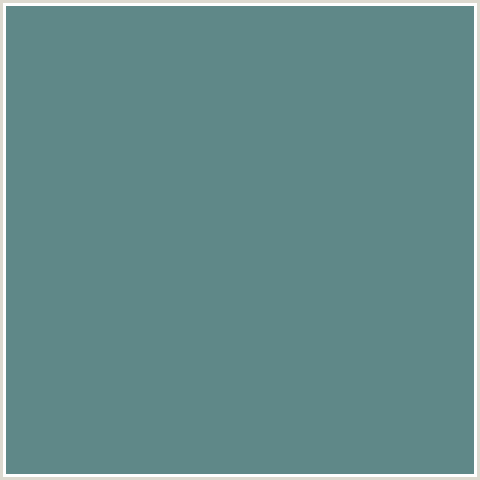 5F8888 Hex Color Image (JUNIPER, LIGHT BLUE)