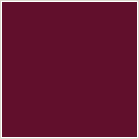 610F2C Hex Color Image (MAROON OAK, RED)