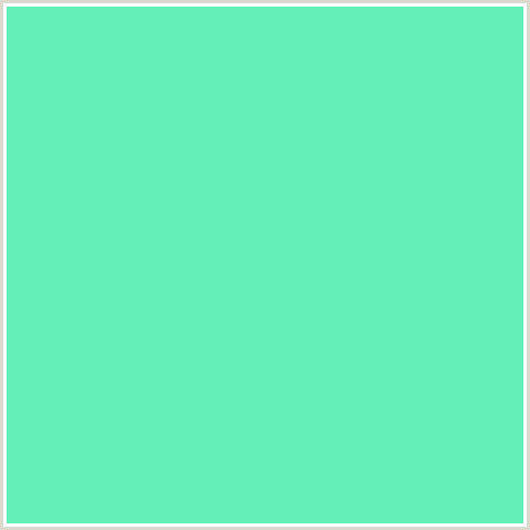 65EFB8 Hex Color Image (GREEN BLUE, TURQUOISE BLUE)