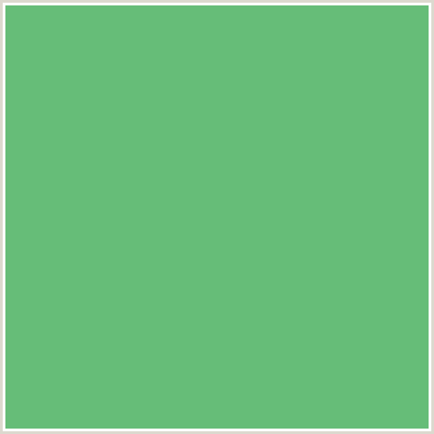 66BD78 Hex Color Image (FERN, GREEN)