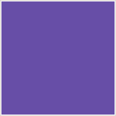 674EA7 Hex Color Image (BLUE VIOLET, BUTTERFLY BUSH)