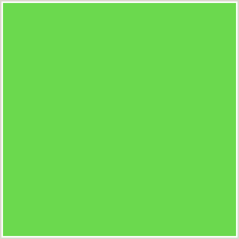 6BD94E Hex Color Image (GREEN, PASTEL GREEN)