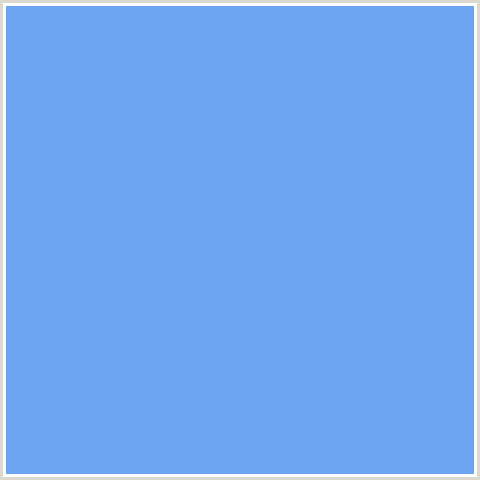 6DA5F2 Hex Color Image (BLUE, CORNFLOWER BLUE)
