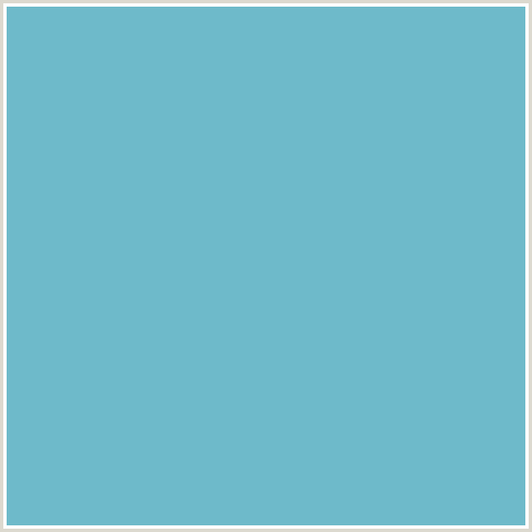 6EBACA Hex Color Image (DOWNY, LIGHT BLUE, TEAL)