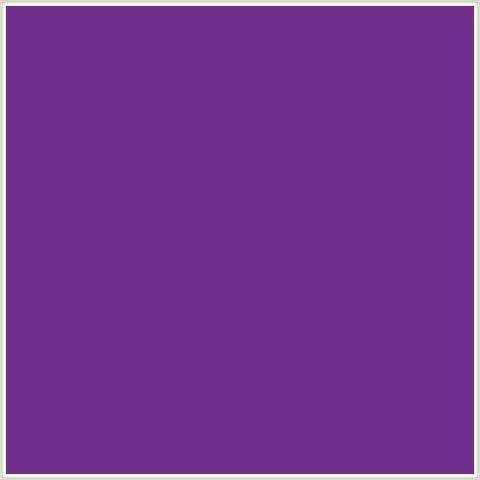 6F2E8A Hex Color Image (EMINENCE, PURPLE, VIOLET)