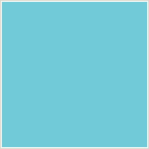 71CAD8 Hex Color Image (LIGHT BLUE, TEAL, VIKING)