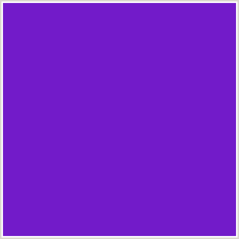 721BC9 Hex Color Image (PURPLE HEART, VIOLET BLUE)