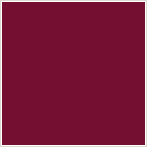 740F32 Hex Color Image (CLARET, RED)