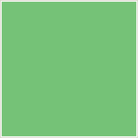 75C277 Hex Color Image (DE YORK, GREEN)