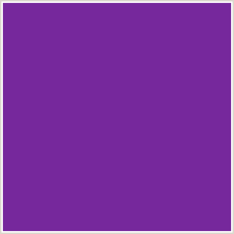 76289C Hex Color Image (PURPLE, SEANCE, VIOLET)