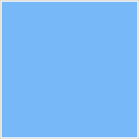 77B8F9 Hex Color Image (BLUE, MALIBU)