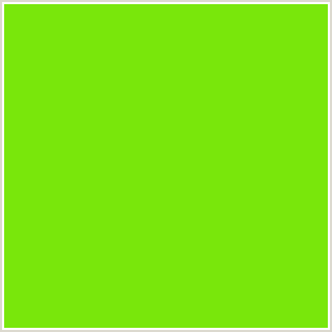 79E70B Hex Color Image (CHARTREUSE, GREEN)