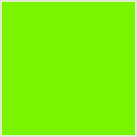 7AF400 Hex Color Image (CHARTREUSE, GREEN)