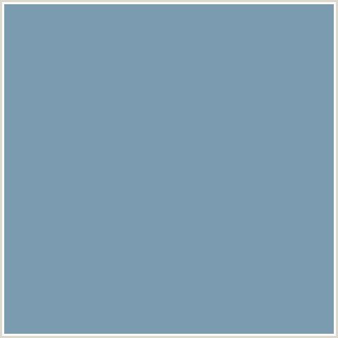 7B9BB0 Hex Color Image (BALI HAI, BLUE)