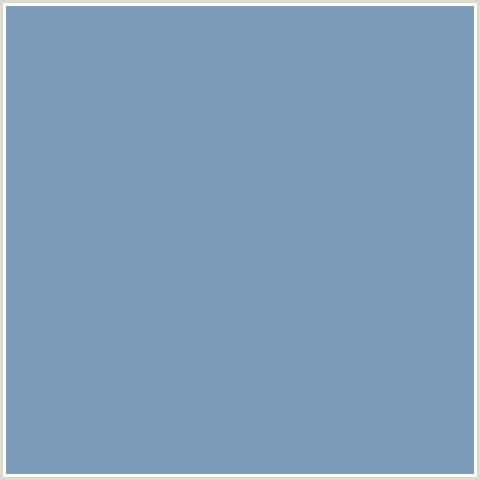 7B9BBB Hex Color Image (BLUE, SHIP COVE)