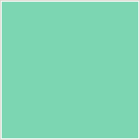 7CD6B2 Hex Color Image (BERMUDA, GREEN BLUE)