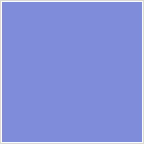 7F8CD9 Hex Color Image (BLUE, CHETWODE BLUE)