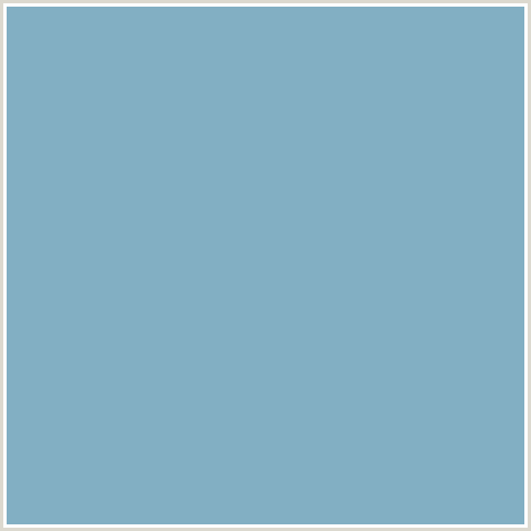 82AFC3 Hex Color Image (GLACIER, LIGHT BLUE)