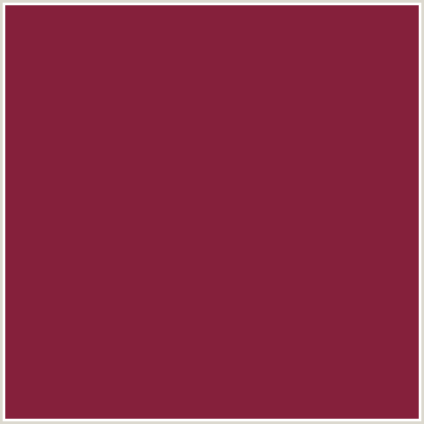 85203B Hex Color Image (CLARET, RED)