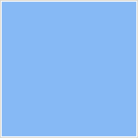 86B9F5 Hex Color Image (BLUE, JORDY BLUE)